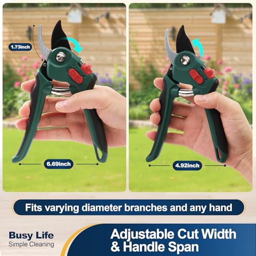 Yocada Garden Pruning Shears 2 Pack Garden Clippers Steel Shears Scissors