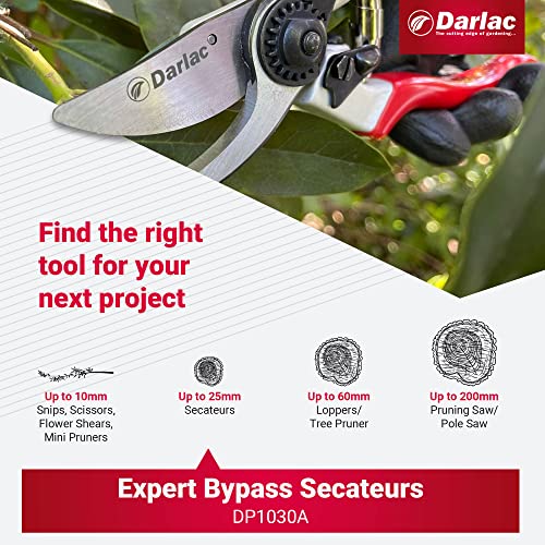 Darlac Expert Bypass Pruner 25mm (1 inch) Maximum Cut - style: Safety