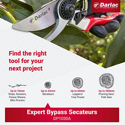 Darlac Expert Bypass Pruner 25mm (1 inch) Maximum Cut - style: Safety