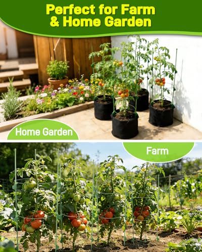 4 Pack 36 Inch Tomato Cages for Pots and Containers - size: 4 Pack