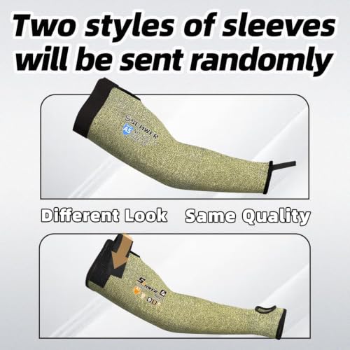 Schwer 10 Pairs CORE ANSI A5 Cut Resistant Sleeves, Flame-resistant, S081 - size: 10 Pairs