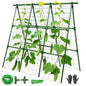 OTOSUNNY 50" x 48"Cucumber Trellis for Raised Garden Bed, Green - color: Green