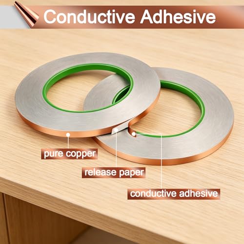 1/4 Inch X 262.47Ft Double-Copper Tape Conductive Adhesive