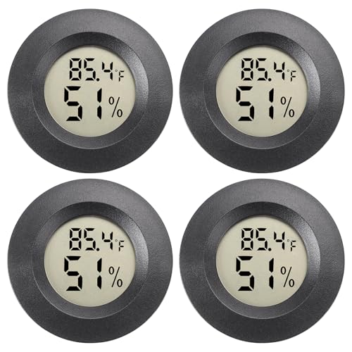 Hygrometer Thermometer Digital Humidity Meter 4 Pack