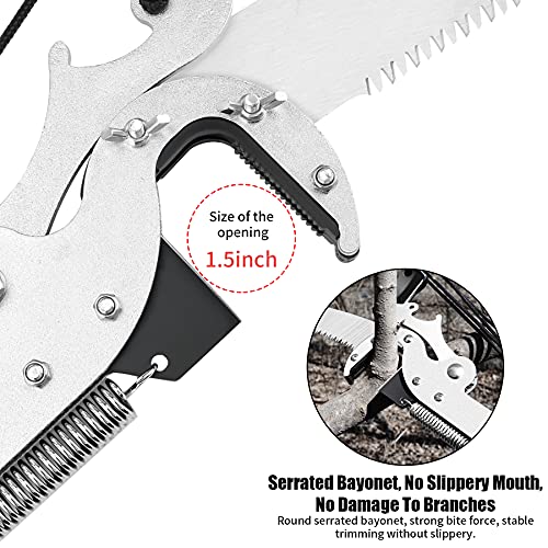 BAYTORY Extendable Tree Pruner Shears Head and Saw without Pole