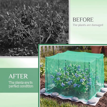 Metal Garden Netting Kit, 16.4 x 9.84 ft, Green