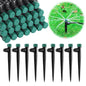 50PC Anti-Drop Drip Irrigation Emitters for 1/4" Drip Tubing - style: 50pcs-360 Degree Drip
