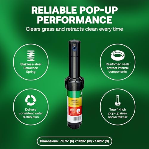 Rain Bird 5000 Heavy Duty Simple Adjust Gear Driven Rotor Sprinkler Head
