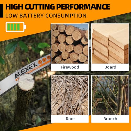 ALEXEX 6Pcs 15" Japanese Teeth Reciprocating Saw Blades for Wood Cutting and Tree Trimming, 6TPI Arc Curved Wood Sawzall Blades for PVC Pipe Cutting, Cr-V Sabre Sawzall Pruning Blades 15 Inch - size: 15 Inch 6TPI