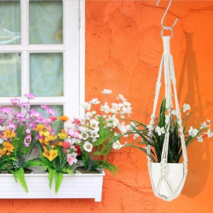 2Pcs 23" Short Macrame Plant Hanger, Short Macrame Plant Hangers