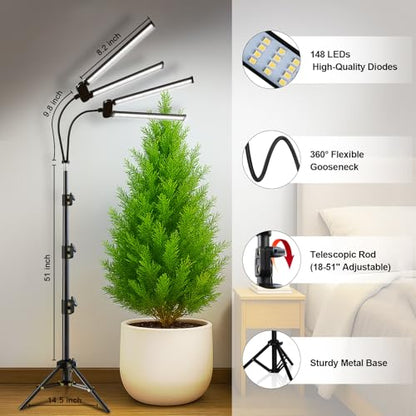 Grow Light for Indoor Plants Growing,Floor Lamp Free Standing