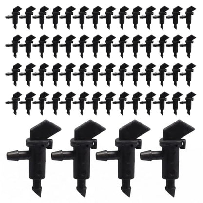 60 Pack Garden Flag Irrigation Dripper, Black, 1 GPH - color: Black