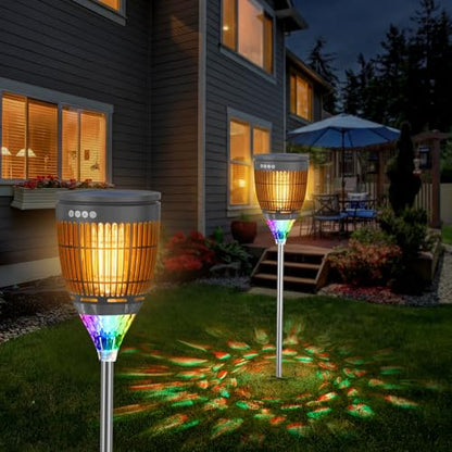 All‑in‑1 Solar Bug Zapper Outdoor, Electric Mosquito Killer Insect Trap - color: Gray