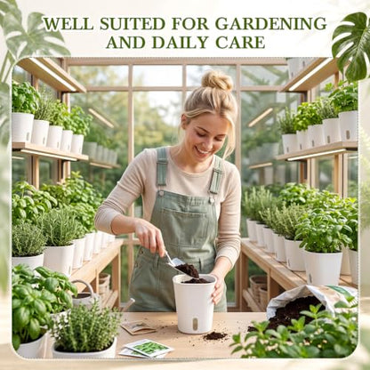 Ziliny 20 Pcs 4.92 Inch Self Watering Planters with Water Indicator - size: 4.92 Inch