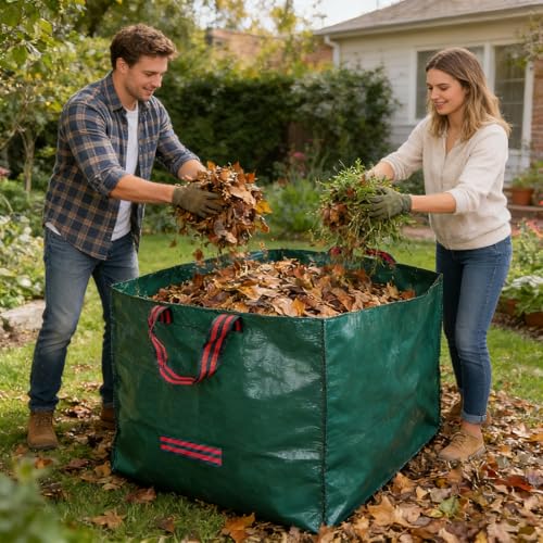 Yard Waste Bags, Reusable Weed Garden Leaf Bags(72 Gallon Square) - color: 79 Gallon Square