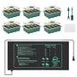 Sckee 6 Pack Seed Starter Tray with 10"x20.75" Seedling Heat Mat, Seed Starter Kit with Humidity Dome, Seed Starting Trays Plant Starter Kit and Base, Kit for Seeds Growing Starting