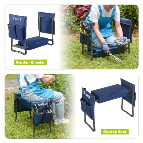 ikkle Garden Kneeler and Seat Heavy Duty, 330lbs/150kg Support