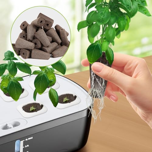 50 Pack Square Seed Starter Pods for Indoor Hydroponics Growing System, 50pcs Squared Grow Sponges with 10 Square Pods Labels, Supplies Replacement Compatible with IDOO, QYO, LYKO - size: 50 Pack Square Sponges