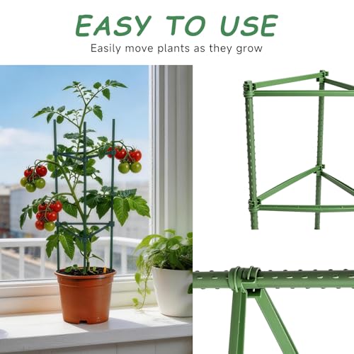 100pcs Garden Stakes Arms for Tomato Cage, 11.8in, 16mm,No Stake - size: 16mm/0.63inch