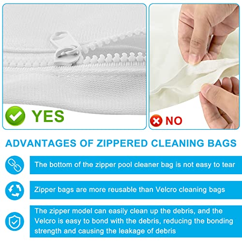 AMI PARTS 3 Pack Pool Cleaner Bags with Zipper