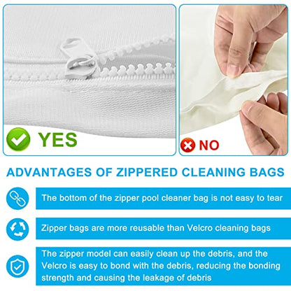 AMI PARTS 3 Pack Pool Cleaner Bags with Zipper