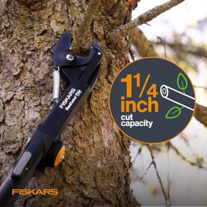 Fiskars XtendControl 3-6 Ft Extension Pole, Durable Aluminum Construction