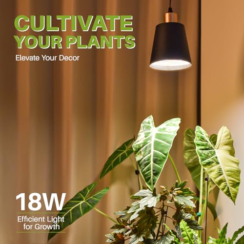 18W Hanging Grow Light for Indoor Plants - size: Hanging