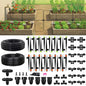 RAINPOINT Drip Irrigation System, Quick-Connect Garden Watering System Kit with Adjustable Emitters for Greenhouse, Garden Grid, Raised Bed, Potted Plant