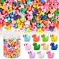 240pcs Mini Ducks, Tiny Resin Duck Small Plastic Animals Figurines Bulk - style: Mini Ducks