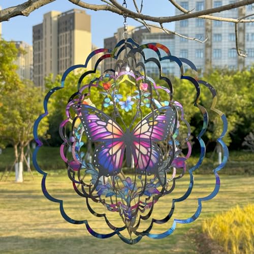 Eandisom Wind Spinners Outdoor Butterfly - Birthday Gifts for Women