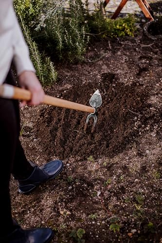Adler 1919 Germany The Daisy Pointed Garden Hoe & Fork 41" (AG12) - style: Daisy Pointed Hoe & Cultivator 41" Medium