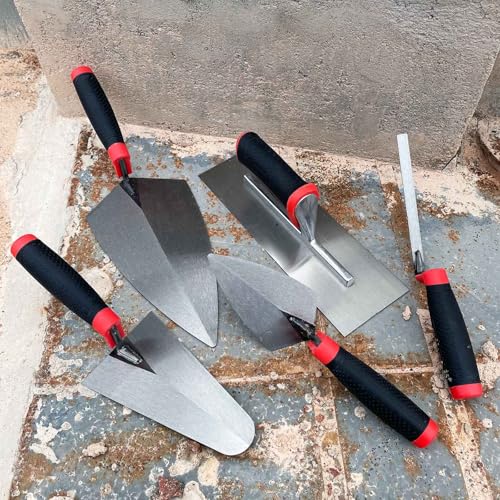 Masonry Hand Tool 5pcs/Set, Concrete Tools Kit - size: Masonry Hand Tool Set