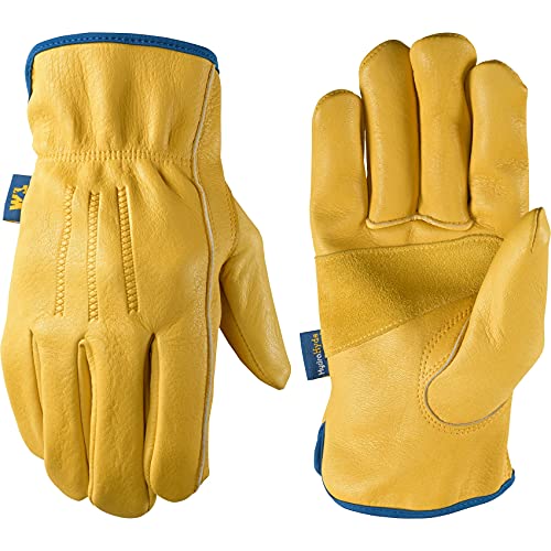 Wells Lamont Men's Slip-On HydraHyde Leather Work Gloves - color: Saddletan, size: X-Large, style: Slip-on