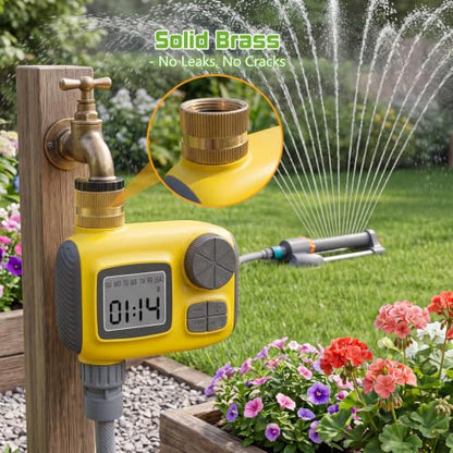 Oscillating Sprinkler with Smart Timer for Lawn and Garden Watering