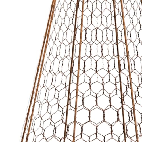 Set of Six Panacea 83280 Rustic Wire Garden Cloches, 20" H Each