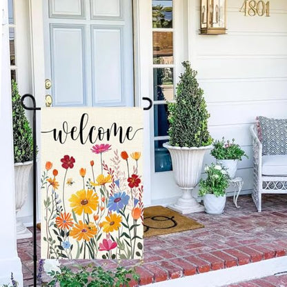 Spring Summer Garden Flag 12x18 Inch Outside Yard Porch Decoration - size: 12" x 18"
