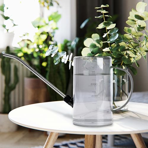 Plastic Watering Can - with Long Spout - 1/4 Gallon - 34 Oz - White - color: White