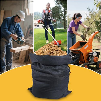 Wood Chipper Bag Collection for Craftsman Electric Shredder Mulcher, Universal 24x48 Leaf Mulcher Collection Bag Fits Most Brand - size: 1-PACK