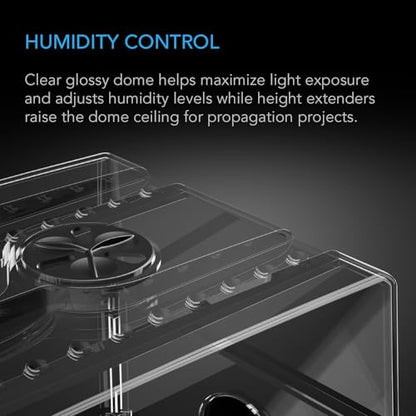 AC Infinity Large Humidity Dome, Heavy-Duty Germination Kit - size: Large Dome Kit