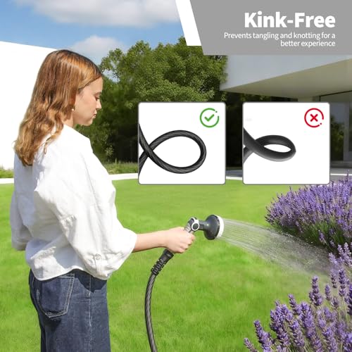 10 FT Garden Hose 5/8",Flexible Water Hose,Lightweight - size: 10ft
