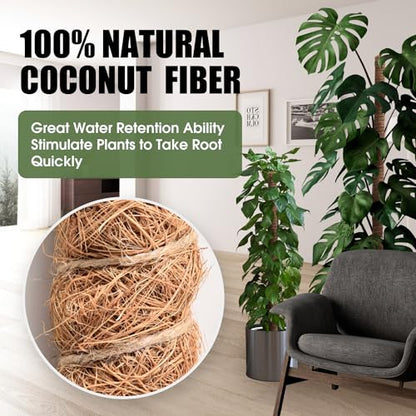 2 Pack Moss Pole 28 Inch Monstera Plant Sticks Support Tall Long Stakes - color: 28inch (2Pack)