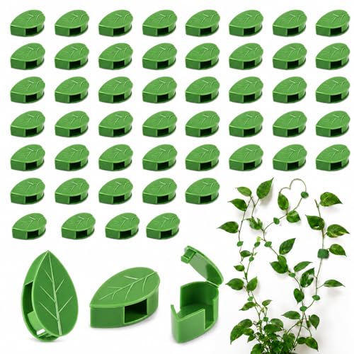 RAINFLOW 90PCS Plant Wall Clips - 108 Adhesive Stickers for Climbing Vines