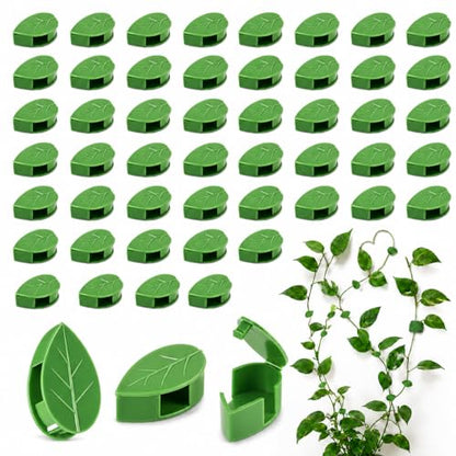 RAINFLOW 90PCS Plant Wall Clips - 108 Adhesive Stickers for Climbing Vines