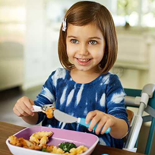 Munchkin® Splash™ Toddler Fork, Knife and Spoon Utensil Set, 6 Pack, Blue/Green - size: 6 Piece Set, style: Blue/Green Utensils
