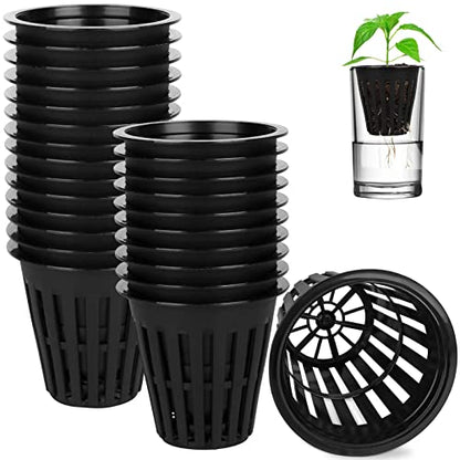 HXSEMAYIG 100PCS 2 inch Net Pots,Hydroponics Cup, Net Cups for Indoor or Outdoor Growing - size: 100 Pack (2inch)