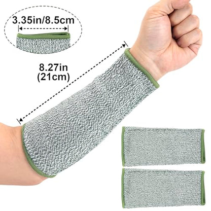 ANCIRS Cut Resistant Sleeves for Arm Protection, Gardening Sleeves, Dog Bite Safety Arm Sleeves - color: Army-green