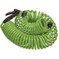 Orbit Coil Garden Hose, 25 ft, with 8-Pattern Nozzle, Green - 26380 - color: Green, size: 25 ft