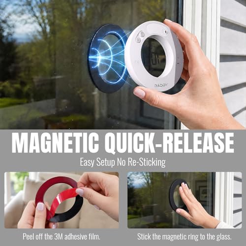 Raddy WT-2 Window Thermometer, Barometric Pressure & Forecast