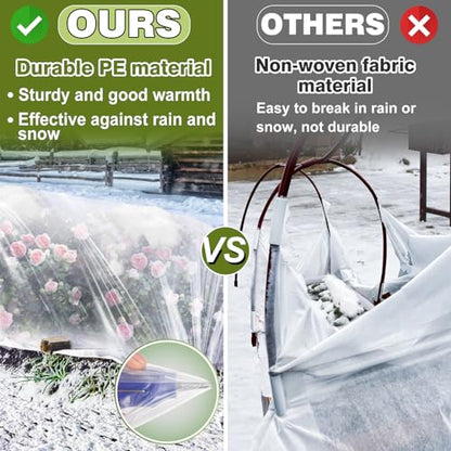 Alphatool 8 x 24 ft Greenhouse Cover Plastic Sheeting for Outdoor Plants - size: 8 x 24 ft