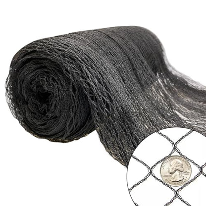 25x50ft Bird Netting for Chicken Coop, 1" Mesh Chicken Coop Netting Cover - size: 25'x50'-1''